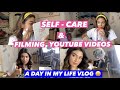 A DAY IN MY LIFE VLOG 😊(CHILL DAY FILMING, SELF CARE ETC)