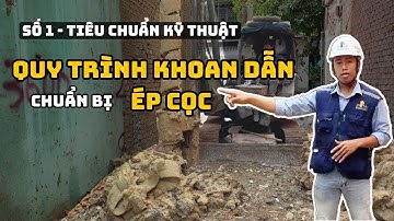 Số 1 | Quy trình KHOAN DẪN chuẩn bị ÉP CỌC vững chắc cho công trình nhà phố | AN PHÚ #anphu #kythuat