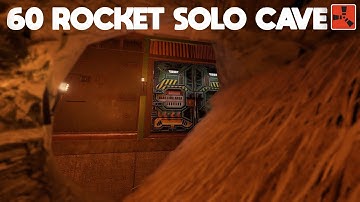 RUST - 60 ROCKET MINIMUM Cave Base - 2024 New Solo Bunker Base