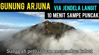 TERBANG KE PUNCAK GUNUNG ARJUNA dalam 10 menit via Jendela Langit