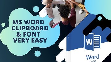 Ms Word Home tab Clipboard & Font | Microsoft Word Pashto