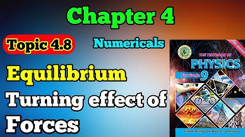 Equilibrium chapter 4 Turning effect of Forces class 9 new physics book Sindh board unit 4 | topic 4