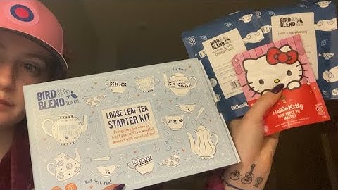 ASMR- unboxing some bird and blend teas! 🍵 