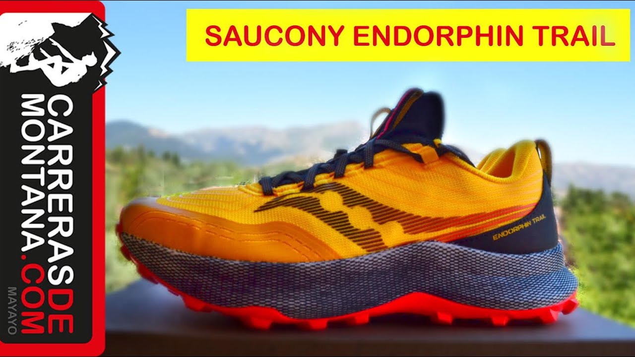 SAUCONY ENDORPHIN TRAIL: amortiguación para montaña, con 37mm talón. YouTube