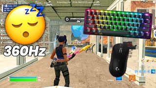 Razer Huntsman Mini ASMR 😴Tilted Zonewars🏆 Satisfying Keyboard Fortnite 360 FPS 4K