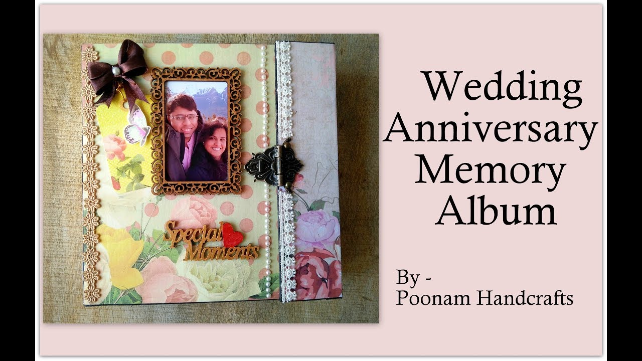  Anniversary  Memory Album Scrapbook  First Wedding  