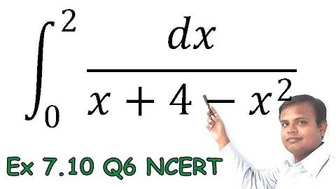 Integrals Exercise 7.10 Q6 NCERT Class XII | IIT JEE