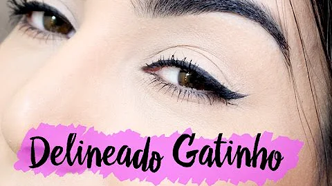 Como fazer delineado gatinho curto?