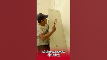 Cải tạo tường nhà ẩm mốc bằng tấm ốp gỗ nhựa nano #shorts  | Hoàng Đình Việt