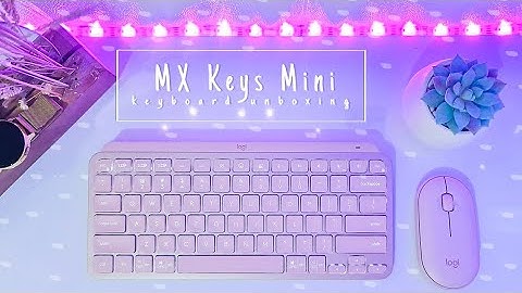 Logitech MX Keys Mini Rose Unboxing & Mini Review 🌸 | Compact Wireless Keyboard