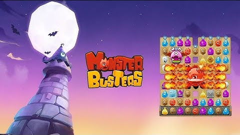 Monster Busters:Match 3 Puzzle (by PlayDog) IOS Gameplay Video (HD)
