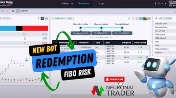🤖22 USD IN 35 SECONDS !! REDEMPTION FIBONACCI RISK HIgher Lower Ver 1.0 - BinaryTools Deriv Bot Free