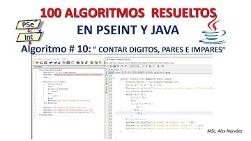 10 de 100 Algoritmos en Pseint y Java: CONTAR DIGITOS DE UNA CIFRA