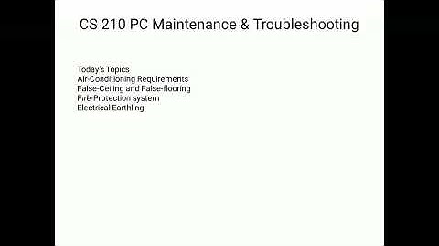 CS210 Computer Installation: Site Preperation by Manoj Paliwal GPC Dungarpur