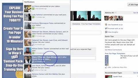 Facebook Iframes Fan Page -Tour of Facebook Pages (Video 4)