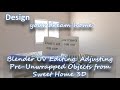 Blender UV Editing: Adjusting Pre-Unwrapped Objects from Sweet Home 3D