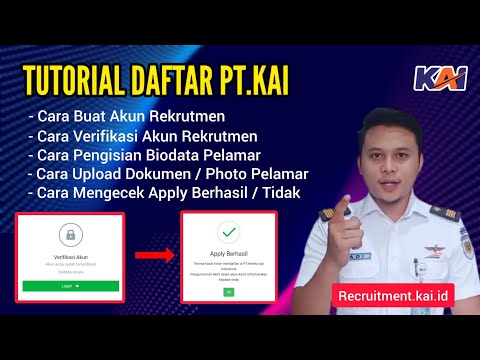 TUTORIAL LENGKAP DAFTAR PT.KAI | Mulai Dari Buat Akun KAI Sampai Cara Pengisian Recruitment.kai.id