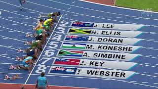 Akani Simbine | South-Africa Men's 100m Heat 2 | 10.22 sec | Commonwealth Games 2022 Athletics |
