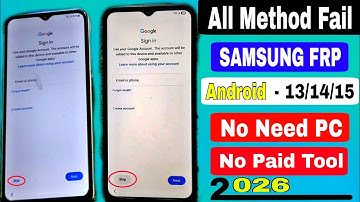 👉All Samsung FRP Bypass |📲 Android 14-15-16 | Frp Unlock | 100% Working | No PC & No tool