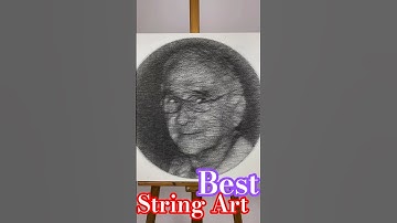 Custom One String painting String Art/How To Make String Art/Neymar Thread Art #shorts #art