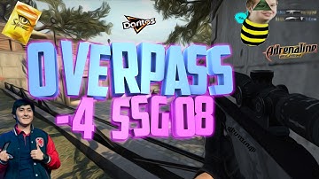 CS:GO | OVERPASS | -4 with SSG 08 | by RoXiMan