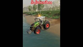 Big Mistake! Tractor Sunk | #fs19 #fs25 #satisfying