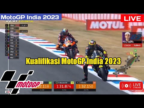 🔴LIVE Sesi Kualifikasi MotoGP India 2023 Di Sirkuit Internasional Buddh, Utar Parades!