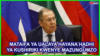 LAVROV:MATAIFA YA ULAYA HAYANA HADHI KUSHIRIKI KATIKA KUMALIZA VITA KWA NJIA ZA DIPLOMASIA 