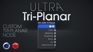 Aangepaste ultra-tri-planaire knoop met roodverschuiving in Cinema 4D