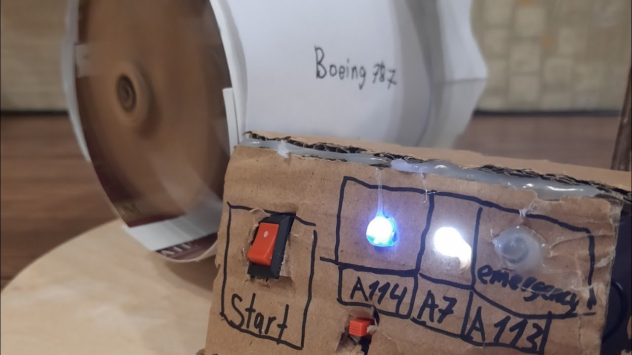 Самодельная турбина самолета из картона - YouTube