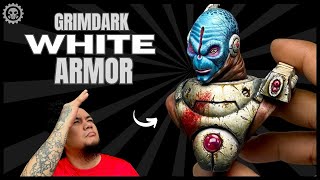 How  To Paint Grimdark WHITE Armor 🎨 Warpaints FANATIC