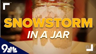 How to make a snowstorm in a jar