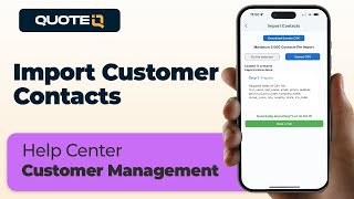 How To Import Customer Contacts into QuoteIQ Net Worth