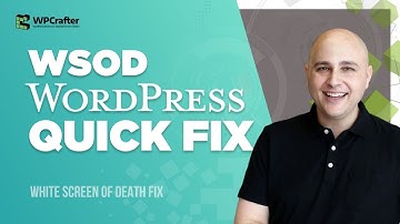 How To Fix WordPress WSOD White Screen Of Death - 5 Minute Fix