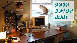 2021 desk setup room tour student streaming productivity minimalist(?) workspace guide ali abdaal hi