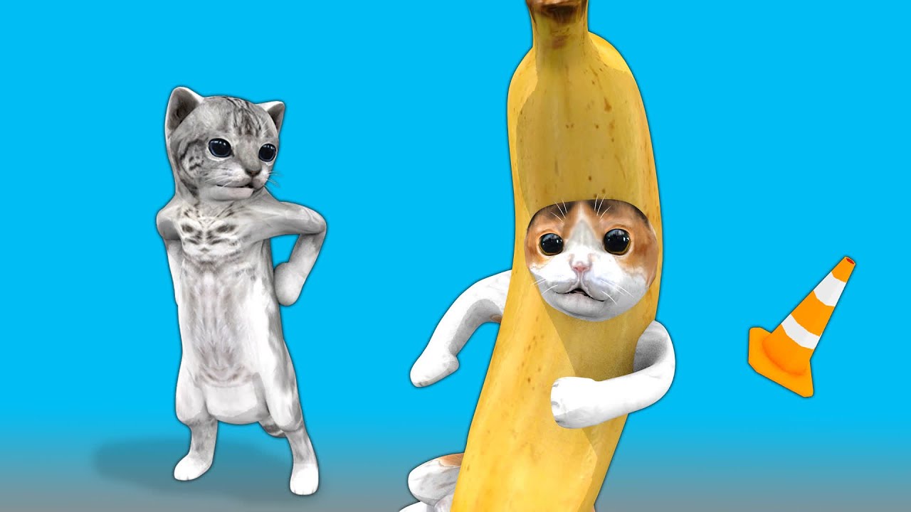 Happy cat and crying banana cat meme - YouTube