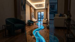 ASMR Epoxy Glowing River Floor Design 😍 #asmrvideo #asmr #epoxy #relax #satisfying #shorts #pool