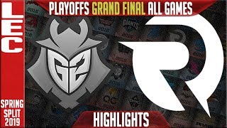 G2 vs OG Highlights ALL GAMES | LEC Playoffs Grand Finals Spring 2019 | G2 Esports vs Origen