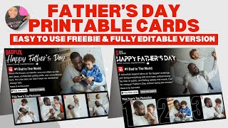 Printable Father's Day Cards You Can Customize FAST in Canva! screenshot 4