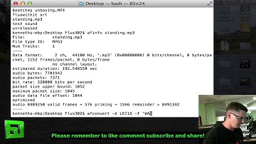 How to Convert from MP3 to Wav in OSX for free!