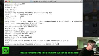 How to Convert from MP3 to Wav in OSX for free!