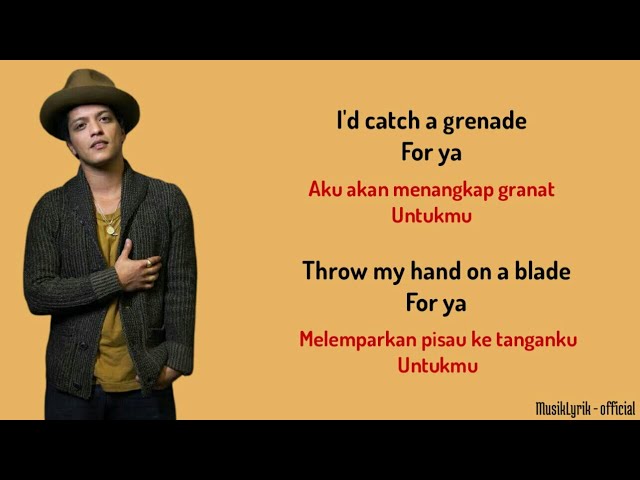 Grenade - Bruno Mars (Lirik Lagu Terjemahan) class=