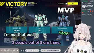 Botan Shows Everyone Who's Boss by Overwhelming Enemies with Unicorn Gundam's ULT With Pekora & Towa