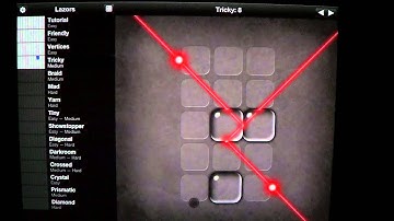 Ipad Lazors game - Tricky level 8