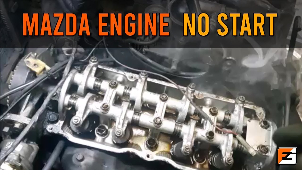 Mazda FE engine, no start (mechanical problem) - YouTube