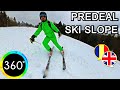 360° Video Skiing At Predeal 2021 December 27 Daniel Nelu Travel Vlog 6K 3D Virtual Reality HD 4K