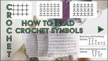 How to read crochet symbols | How to read crochet diagram patterns | How to read crochet charts