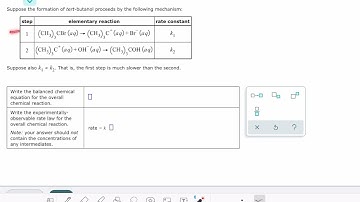 ALEKS: Writing the rate law implied by a simple mechanism with an initial slow step