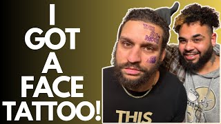 You won't believe what happened when my wife walked in on my surprise face tattoo!