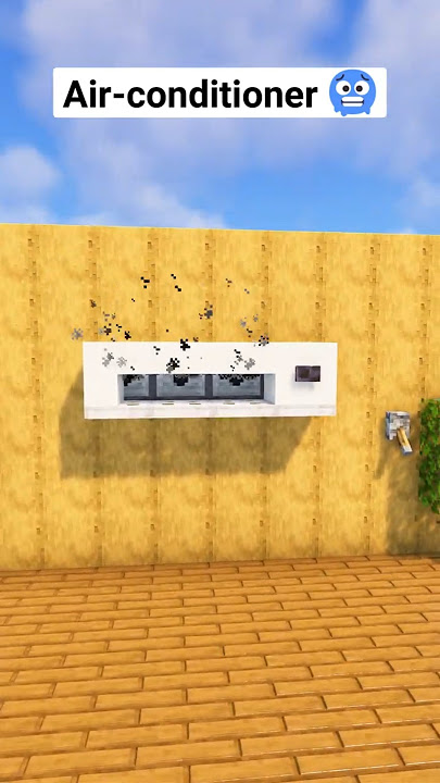 Minecraft how to make Air-conditioner🥶 #minecraft #shorts